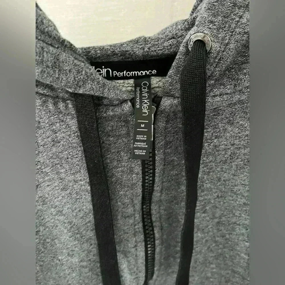 calvin klein‎ grey zip up hoodie - Picture 4 of 5